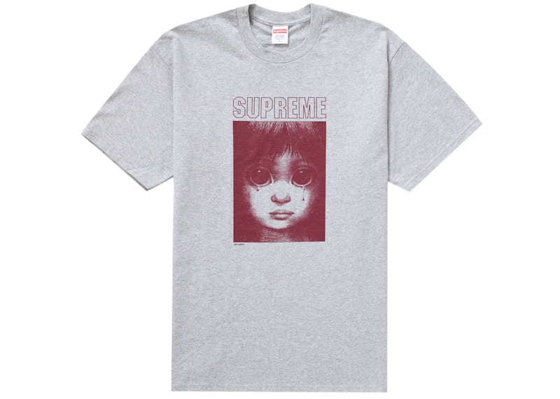Buy Supreme Margaret Keane Camiseta Teardrop Gris Jaspeado