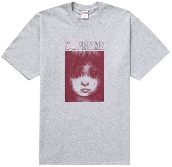 supreme-margaret-keane-teardrop-tee-heather-grey