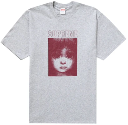 Supreme Margaret Keane Camiseta Teardrop Gris Jaspeado Buy Supreme Margaret Keane Camiseta Teardrop Gris Jaspeado