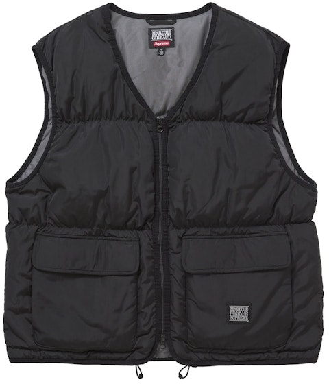 supreme-marithe-francois-girbaud-down-puffer-vest-black