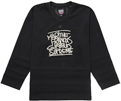 Supreme Marithé + François Girbaud Hockey Jersey Black Supreme Marithé + François Girbaud Hockey Jersey Black