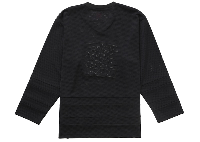 Order Supreme Marithé + François Girbaud 黑色曲棍球衫