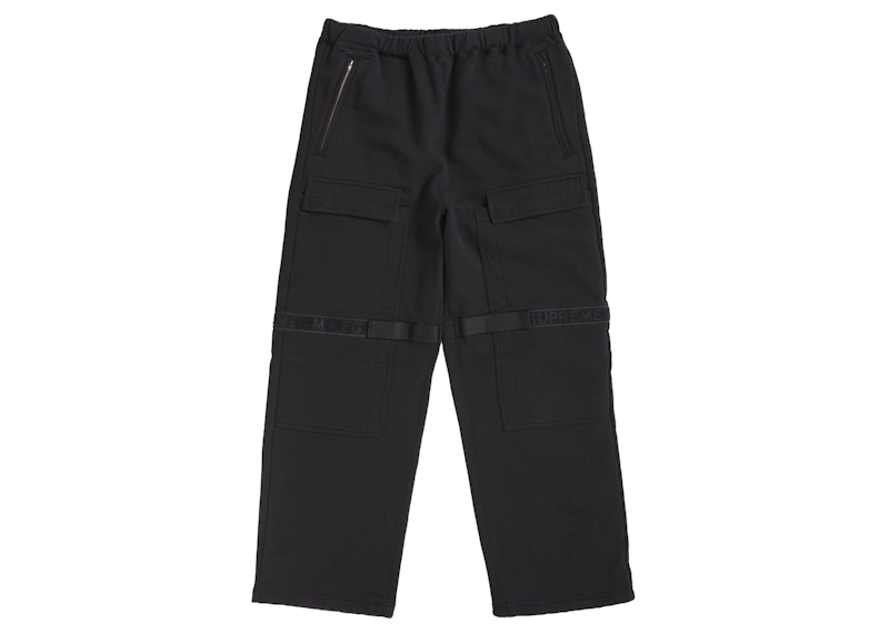 Supreme Marithé + François Girbaud Shuttle Tape Cargo Sweatpant Black