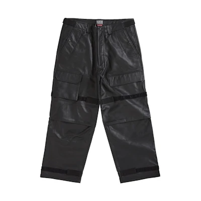 Supreme Marithé + François Girbaud Shuttle Tape Leather Cargo Pant Black