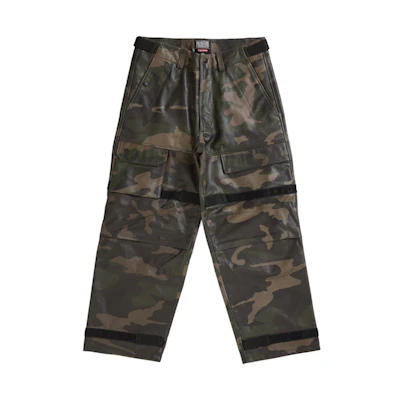 Supreme Marithé + François Girbaud Shuttle Tape Leather Cargo Pant Camo