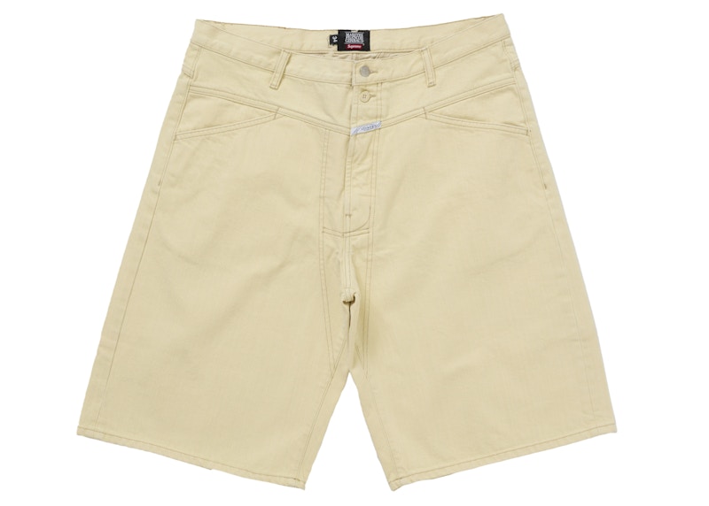 Supreme Marithé + François Girbaud X-Seam Baggy Denim Short Pale Yellow