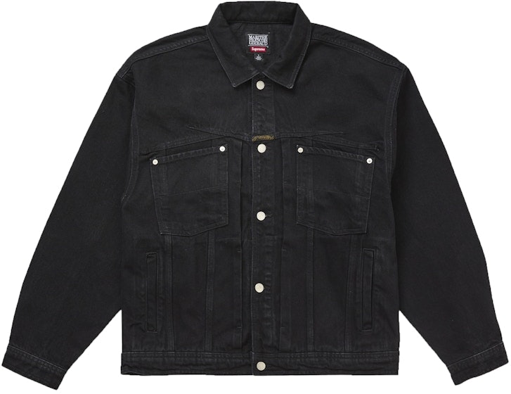 supreme-marithe-francois-girbaud-x-seam-denim-trucker-jacket-black