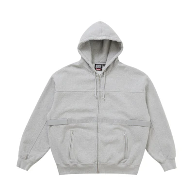 Supreme Marithé + François Girbaud Zip Up Hooded Sweatshirt Heather Grey
