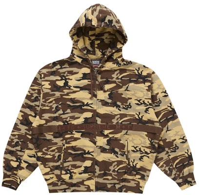 Supreme Marithé + François Girbaud Zip Up Hooded Sweatshirt Camo Buy Supreme Marithé + François Girbaud Zip Up Hooded Sweatshirt Camo