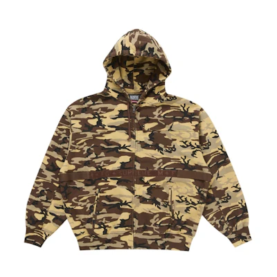 Supreme Marithé + François Girbaud Zip Up Hooded Sweatshirt Camo
