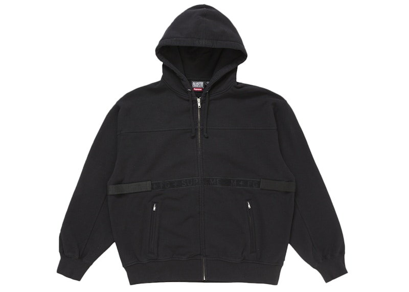 Supreme Marithé + François Girbaud Zip Up Hooded Sweatshirt Black