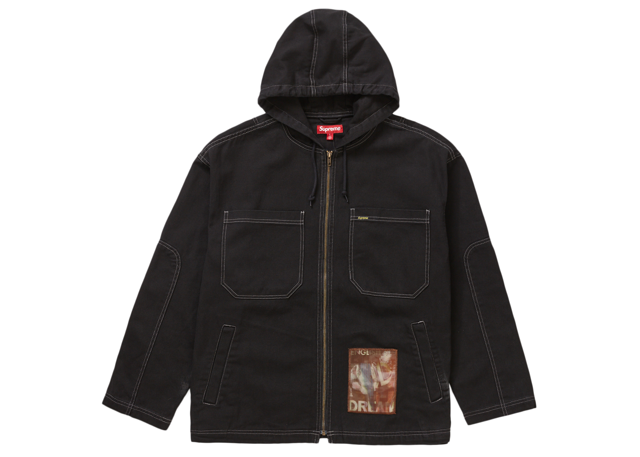 Supreme Mark Leckey Dream English Kid Hooded Jacket Black - Novelship