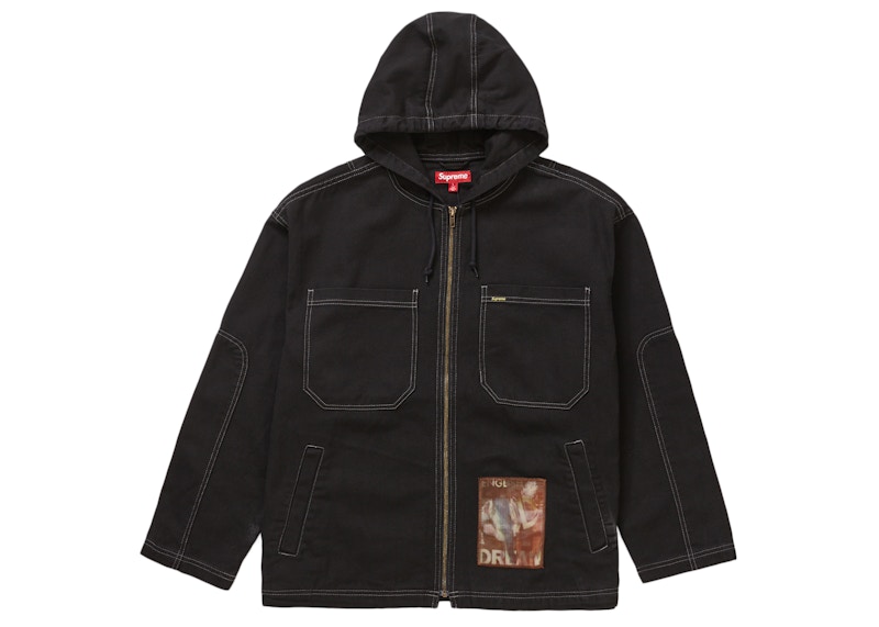 Supreme Mark Leckey Dream English Kid Hooded Jacket Black
