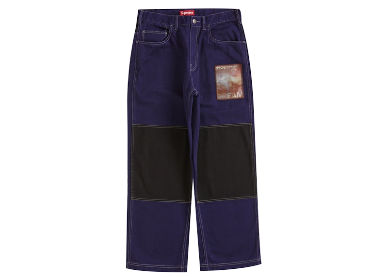 Supreme Mark Leckey Dream English Kid Twill Panel Pants Navy