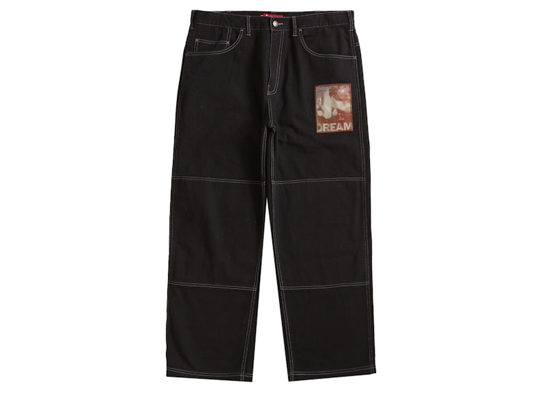 Supreme Mark Leckey Dream English Kid Twill Panel Pants Black