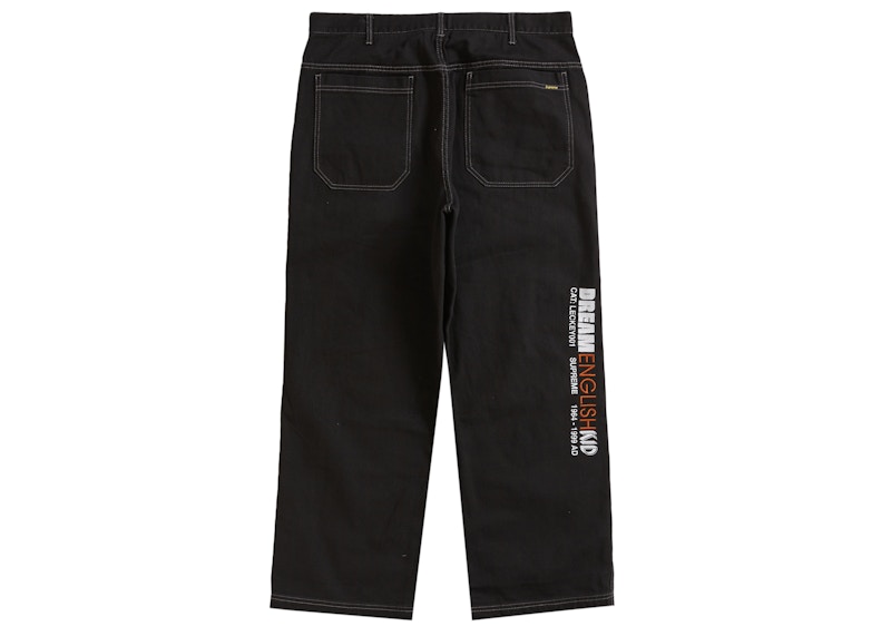 Order 슈프림 x 마크 레키 드림 잉글리쉬 트윌 팬츠 (블랙) 
