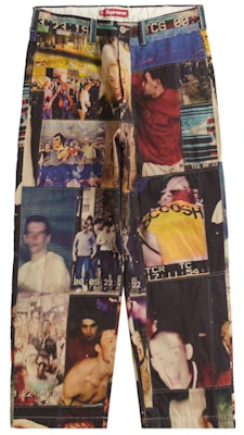 Supreme Mark Leckey Hardcore Patchwork Loose Fit Chino Pant Multicolor Buy Supreme Mark Leckey Hardcore Patchwork Loose Fit Chino Pant Multicolor