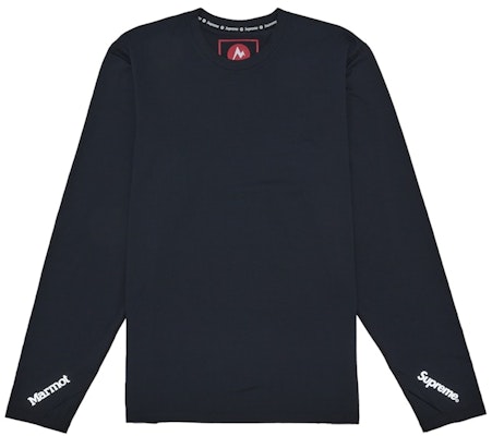 Supreme Marmot 基層長袖上衣 黑色 Order Supreme Marmot 基層長袖上衣 黑色