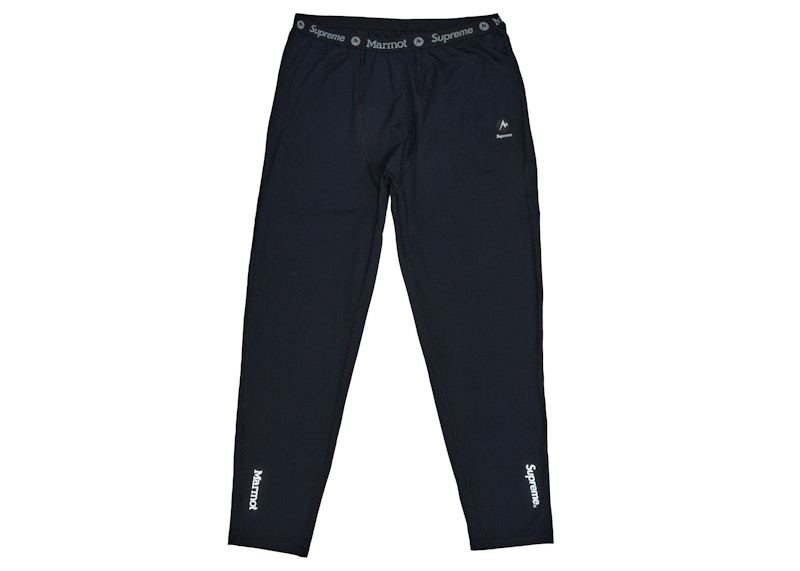 Order Supreme x Marmot 黑色基础层裤