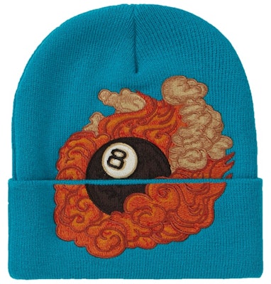 Supreme Martin Wong 8-Ball Beanie Bright Blue Buy Supreme Martin Wong 8-Ball Beanie Bright Blue