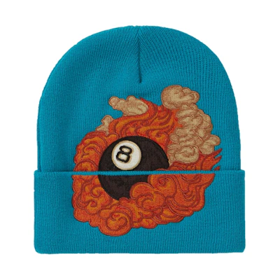Supreme Martin Wong 8-Ball Beanie Bright Blue