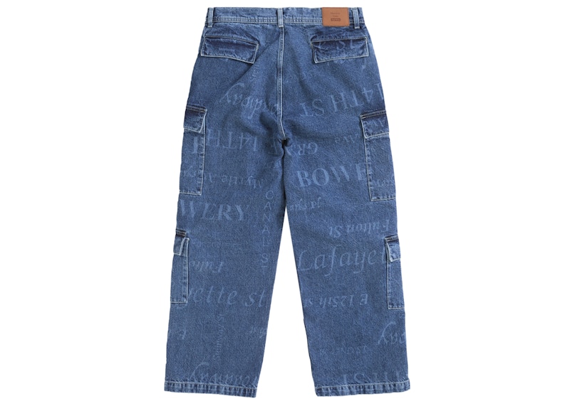 Supreme Martine Rose Denim Cargo Pant Washed Blue 圖 2