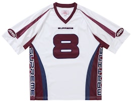 Supreme Martine Rose Football Jersey White Supreme Martine Rose Football Jersey White