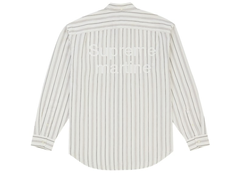 Order Supreme x Martine Rose 金屬條紋襯衫 白色