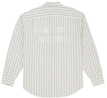 Order Supreme x Martine Rose 金屬條紋襯衫 白色