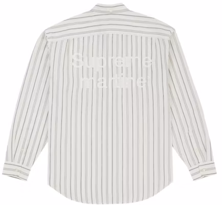 Supreme x Martine Rose 金屬條紋襯衫 白色 Order Supreme x Martine Rose 金屬條紋襯衫 白色