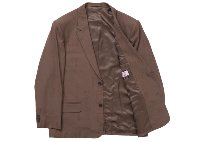 Lookbook シュプリーム マーティンローズ スーツ ブラウン