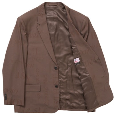 Supreme Martine Rose Suit Brown Lookbook Supreme Martine Rose Suit Brown