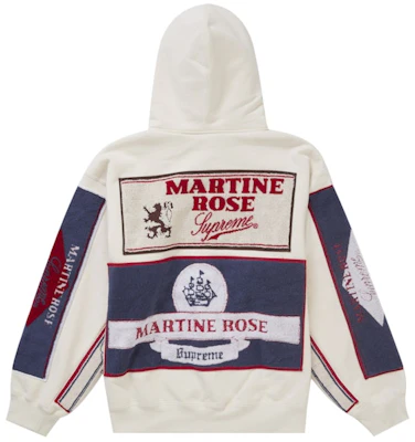 Supreme Martine Rose Towel Hoodie Zip Putih Buy Supreme Martine Rose Towel Hoodie Zip Putih