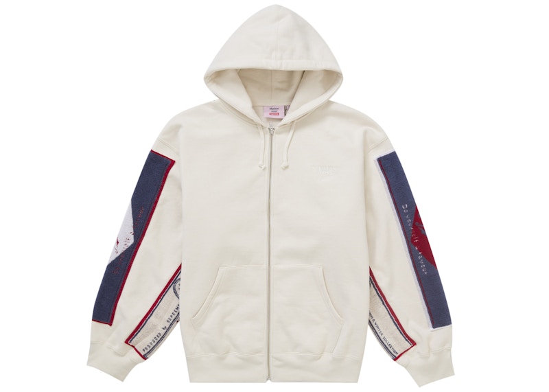 Supreme Martine Rose Towel Zip Up Hooded Sweatshirt White 圖 2