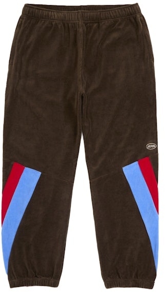 supreme-martine-rose-velour-track-pant-brown