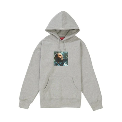 Supreme Marvin Gaye Hooded Sweatshirt Heather Grey