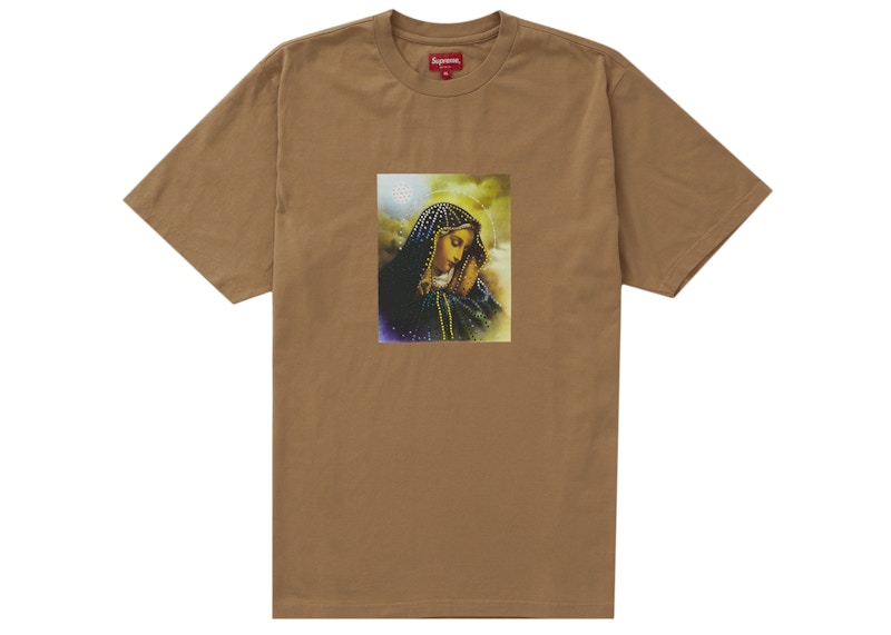 Supreme Mary Rhinestone S/S Top Tan