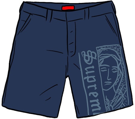 Supreme Mary Work Short Light Navy Buy Supreme Mary Work Short Light Navy