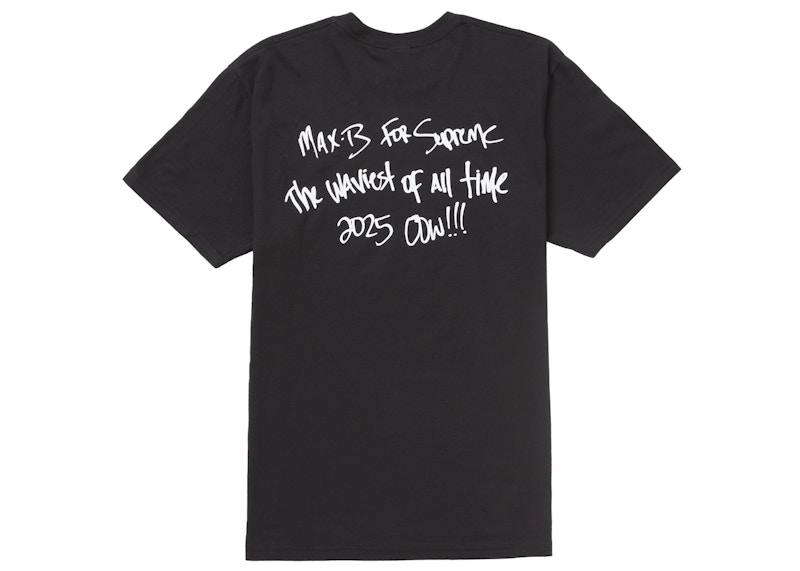 Order シュプリーム マックスB Tシャツ ブラック