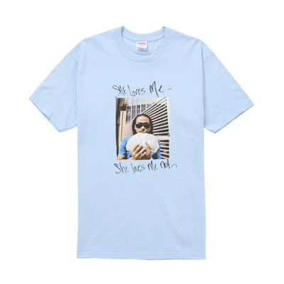 Supreme Max B Tee Powder Blue