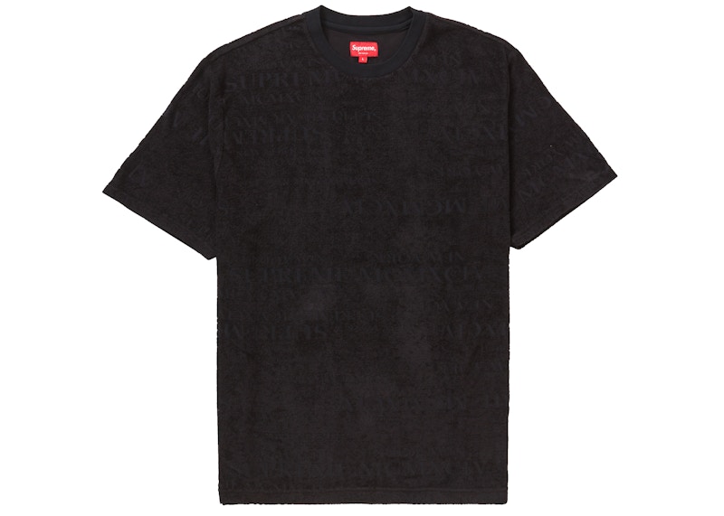 Buy Supreme MCMXCIV Terry S/S Top Hitam