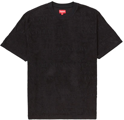 Supreme MCMXCIV Terry S/S Top Hitam Buy Supreme MCMXCIV Terry S/S Top Hitam