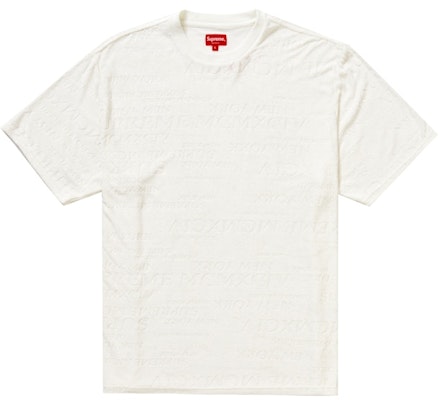 Supreme MCMXCIV Terry Baju S/S Putih Buy Supreme MCMXCIV Terry Baju S/S Putih