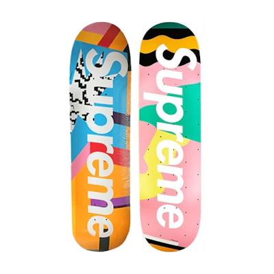 Supreme Medini Skateboard Deck Blue/Pink Set