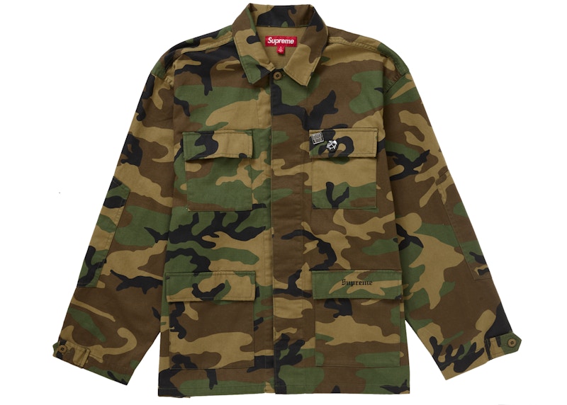 Supreme Melvins BDU Jacket Woodland Camo 圖 2