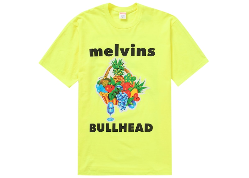 Supreme Melvins Bullhead Tee Fluorescent Yellow
