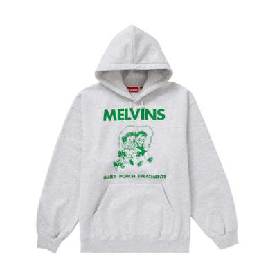 Supreme Melvins Hooded Sweatshirt Ash Grey