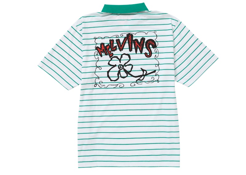 Supreme Melvins Stripe S S Polo White