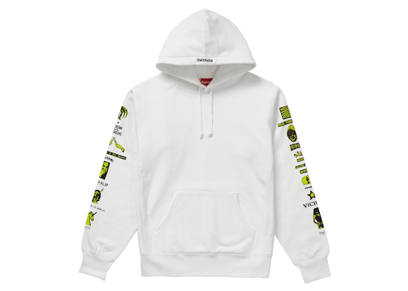 Supreme Menace Hooded Sweatshirt White