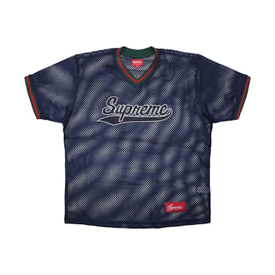 Supreme Mesh Baseball Top Navy